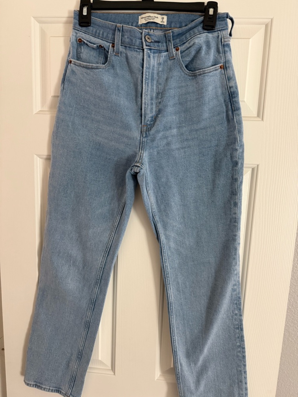 Abercrombie & Fitch Light Blue Straight Leg Jeans